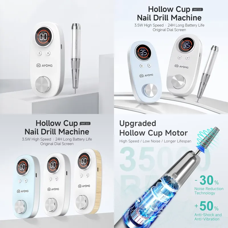 Nail Drill Machine - AMDMG Taladro de Uñas Profesional de