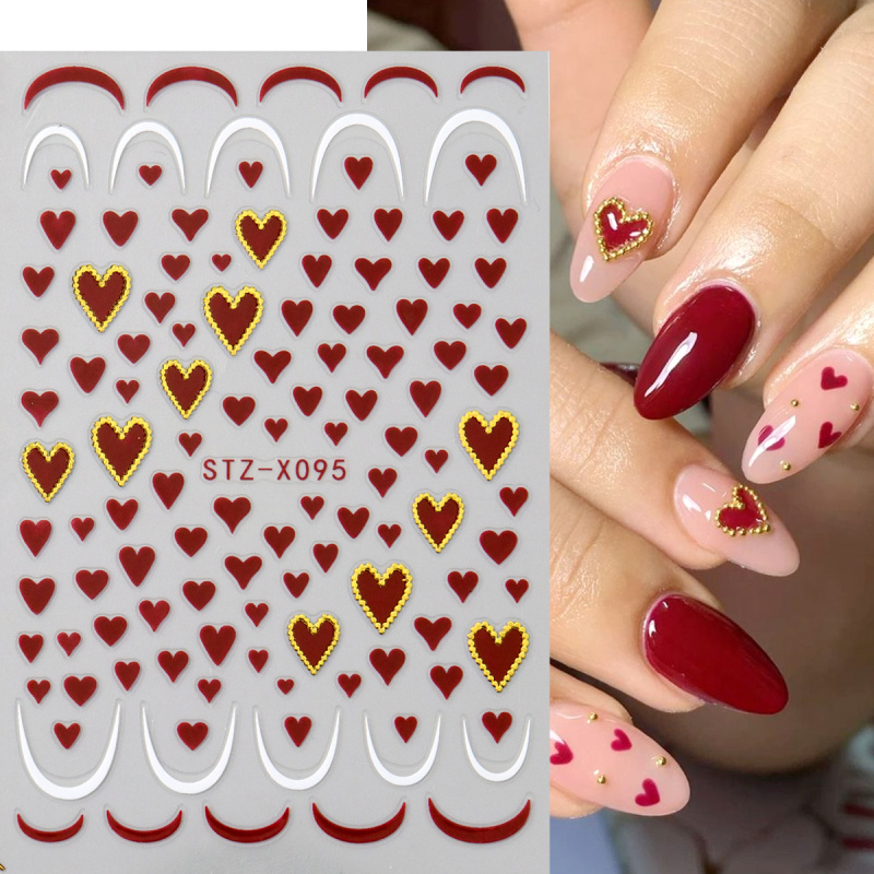 Mini pegatinas para decoración - Nail Art Valentines Day reseña y precio