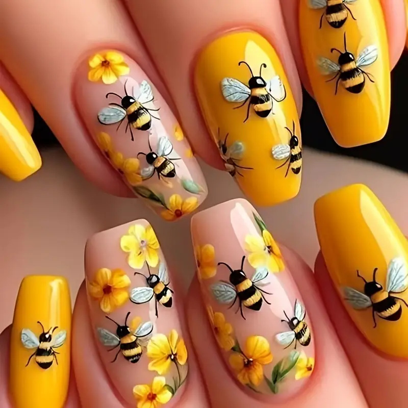 24 unids/set de uñas postizas  - Nail Art Press On reseña y precio