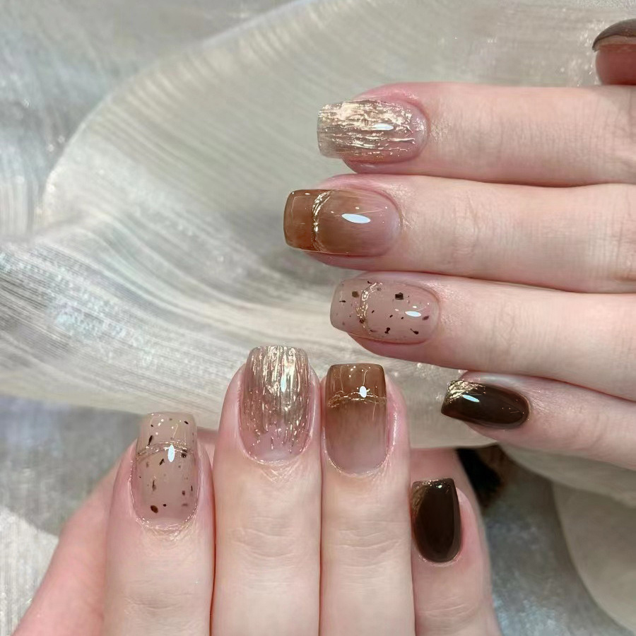 10 Uds. de Uñas Postizas Hecha - Nail Art Press On reseña y precio