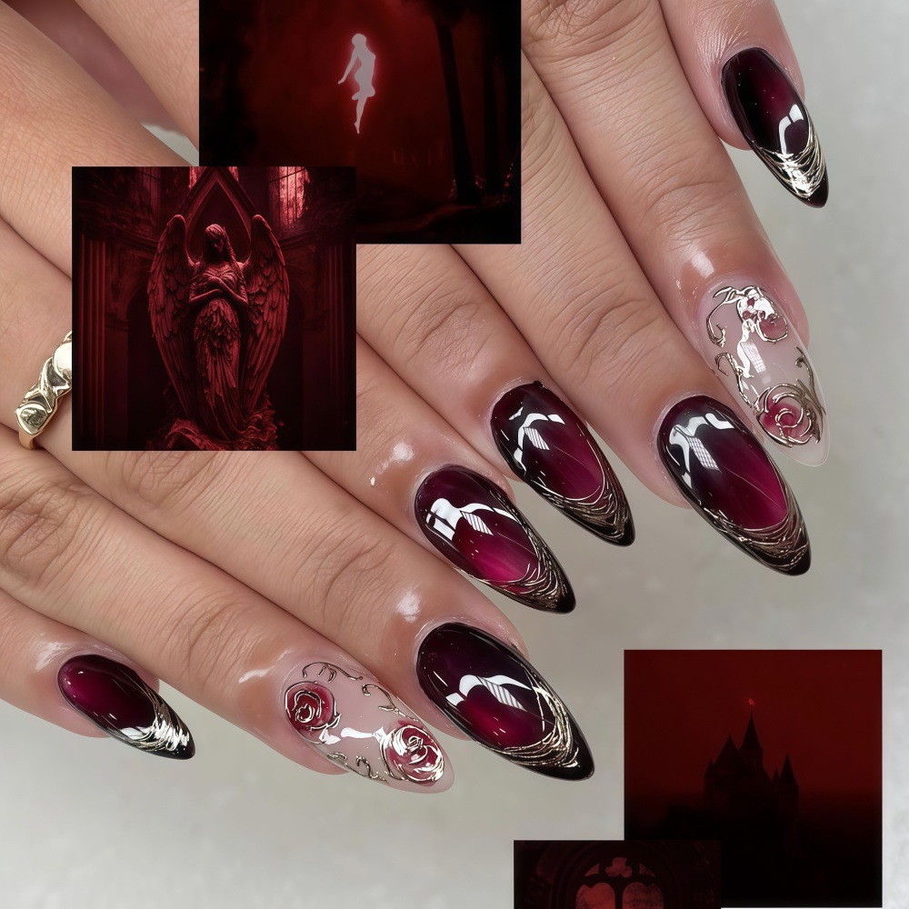 Uñas postizas 3D para mujeres  - Nail Art Press On reseña y precio