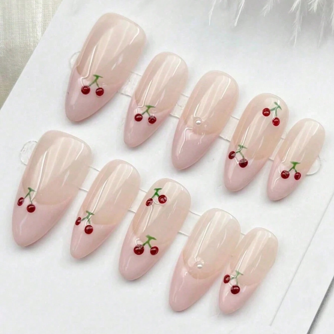 10 Uñas Postizas Color Rosa Nu - Nail Art Pink reseña y precio