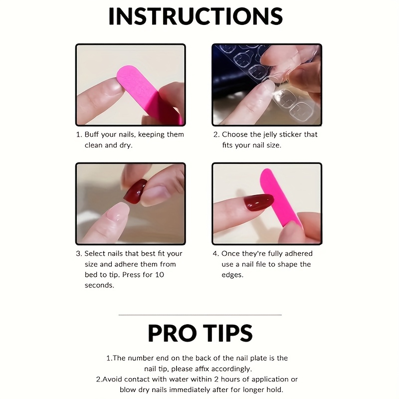 10 unidades de uñas postizas c - Nail Art Press On reseña y precio