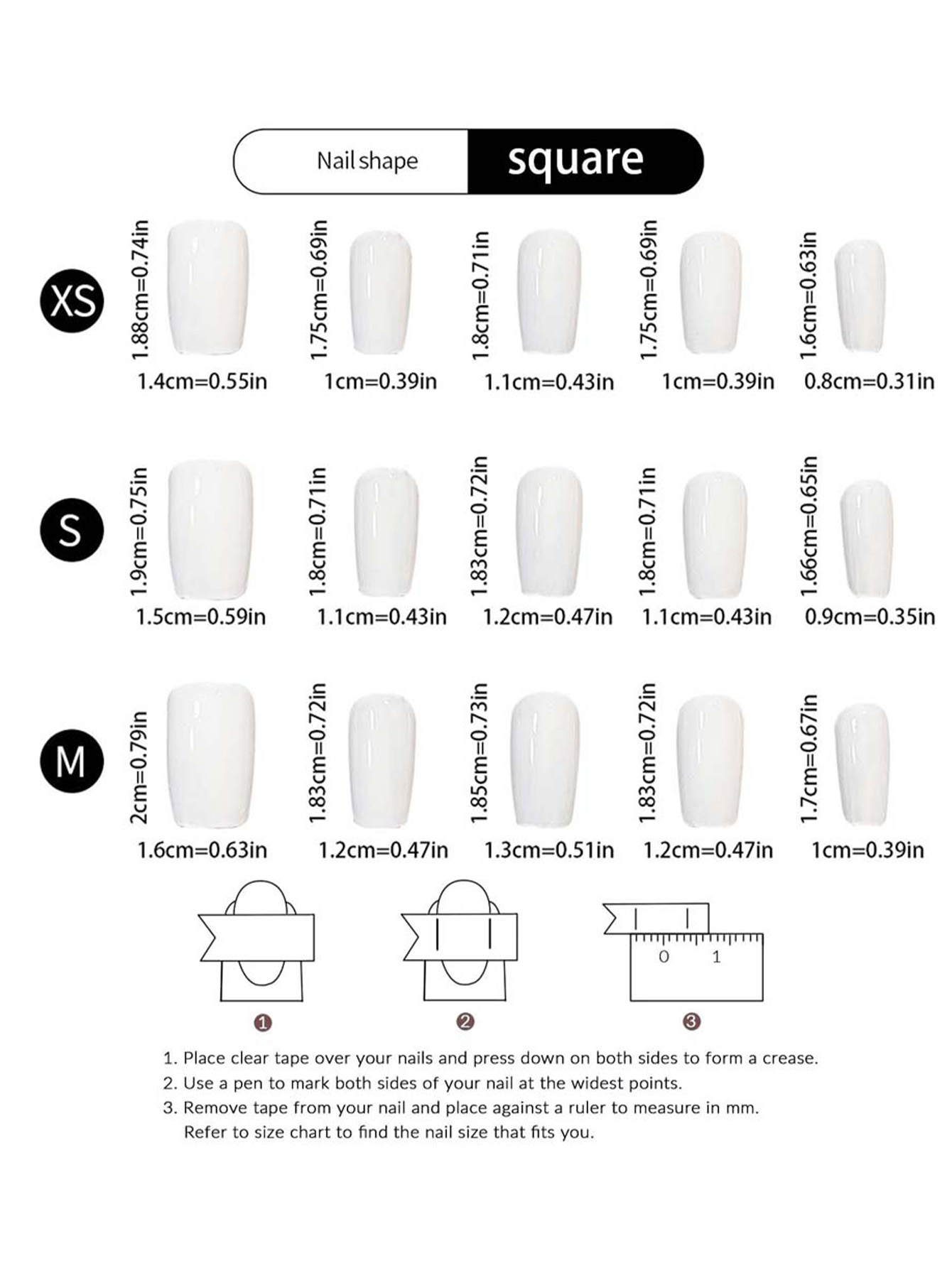 10 Uñas Postizas Rojas Hechas  - Nail Art Press On reseña y precio