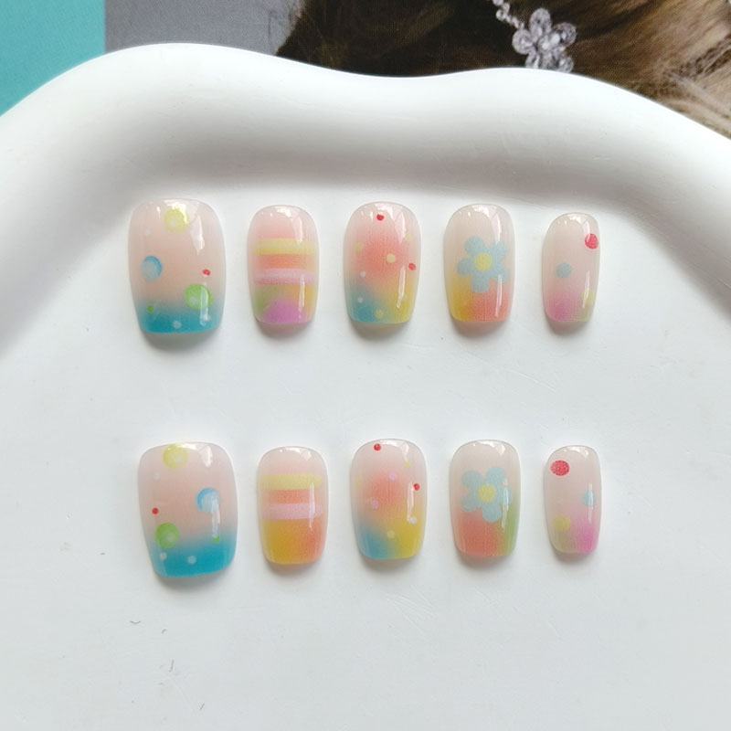 10 Uds. Uñas Postizas de Goma  - Nail Art Ombre reseña y precio